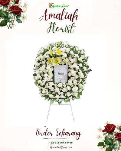Krans Bunga Duka Cita di Ketundan